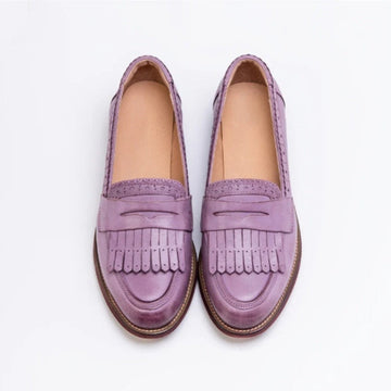 Preppy-style Tassel Fashion Brogue Shoes Round-toe Versatile Japanese-style Leather Shoes