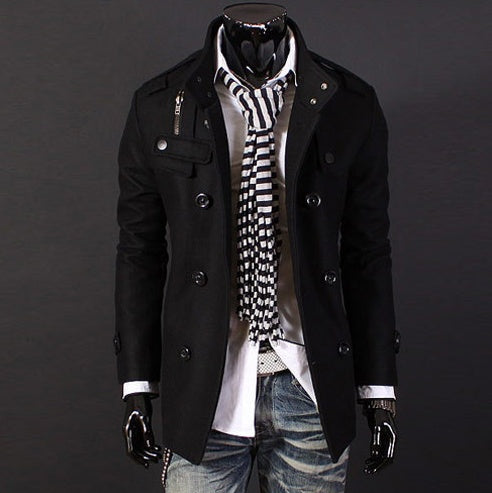 Men's Woolen Coat – Warm & Stylish Winter Overcoat