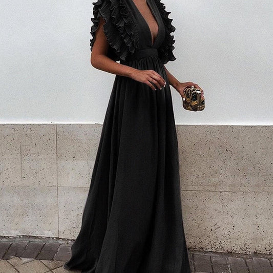 Women's Plus Size Maxi Party Gown Long Dress – Elegant Evening Style