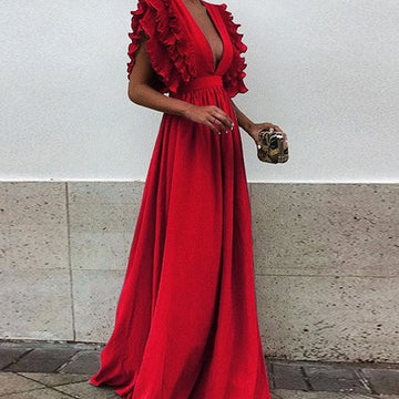 Women's Plus Size Maxi Party Gown Long Dress – Elegant Evening Style