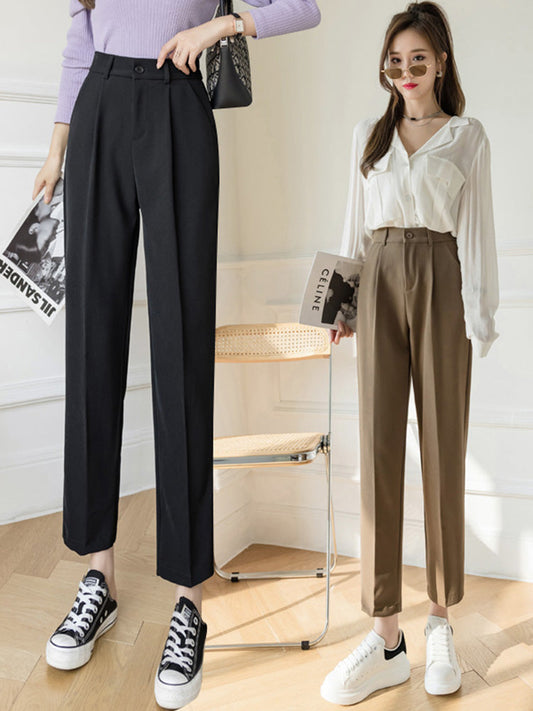 Women's Casual Harem Pipe Pants – Loose Fit Comfortable Trousers