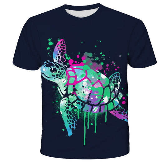 Men's Turtle Neck Short Sleeve T-Shirt – Stylish Casual Summer Top