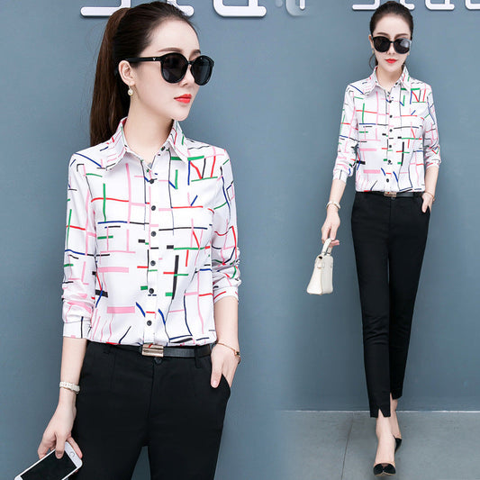Women's Chiffon Shirt Top – Breezy & Elegant Everyday Blouse