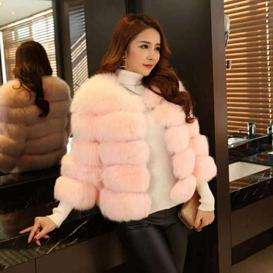 Women's Faux Mink Coat – Luxurious & Warm Winter Outerwear