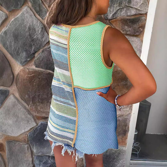 Women's Sexy V-Neck Sleeveless Tank Top – Trendy Going Out Style