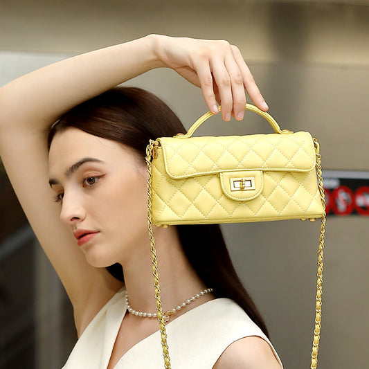 Light Luxury Fashion Womens Genuine Leather Shoulder Crossbody Bag