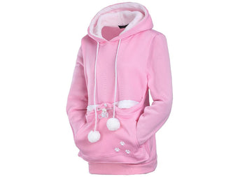 Women's Cat Print Hoodie – Cute & Cosy Casual Sweatshirt