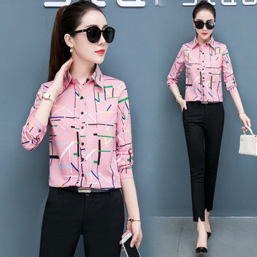 Women's Chiffon Shirt Top – Breezy & Elegant Everyday Blouse