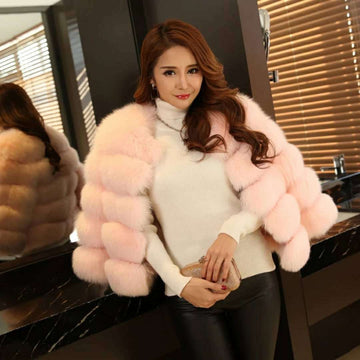Women's Faux Mink Coat – Luxurious & Warm Winter Outerwear