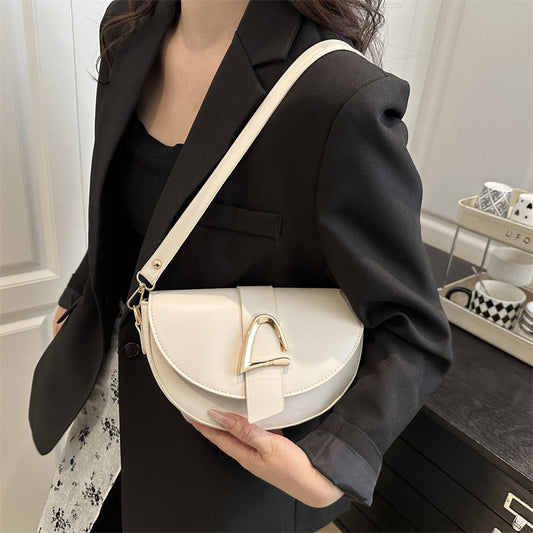 High-end, Fashionable Single-shoulder Bag Niche Saddle Bag