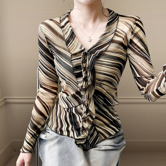 Fashionable  Long-Sleeve Top For Women