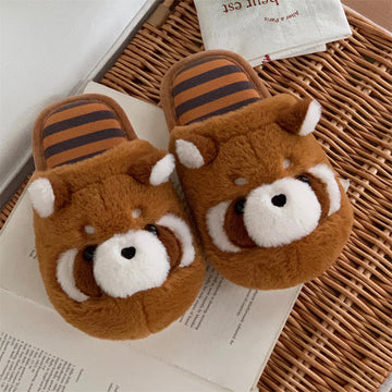 Women's Cartoon Cute Warm Fuzzy Slippers – Cosy Indoor Home Footwear