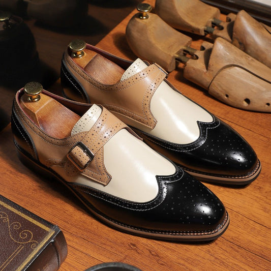 Men's Brogue Carving Leather Shoes – Business Formal & Smart Casual