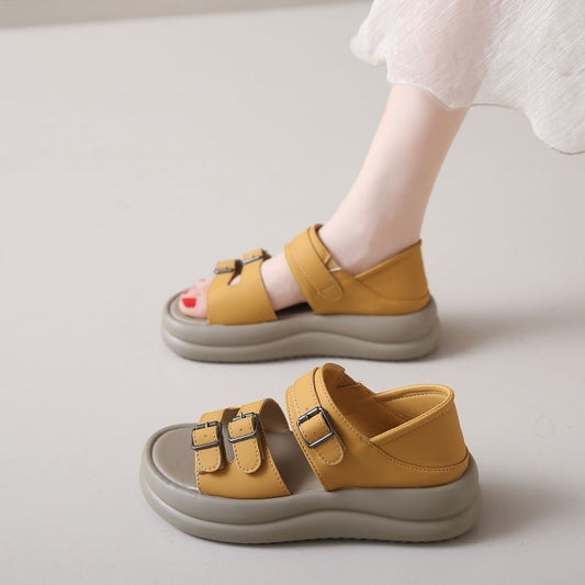 Korean-style Wide-foot Plus-size Casual Sports Beach Roman Sandals