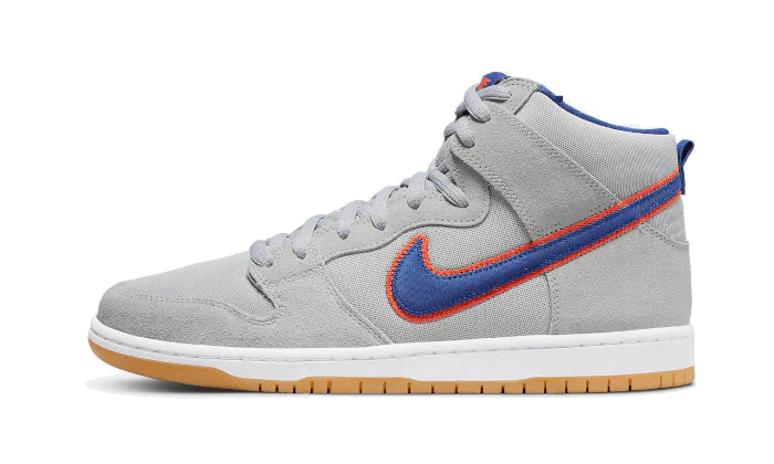 styleora SB Dunk High Shoes Cloud Grey Rush Blue-Team New York Mets styleora