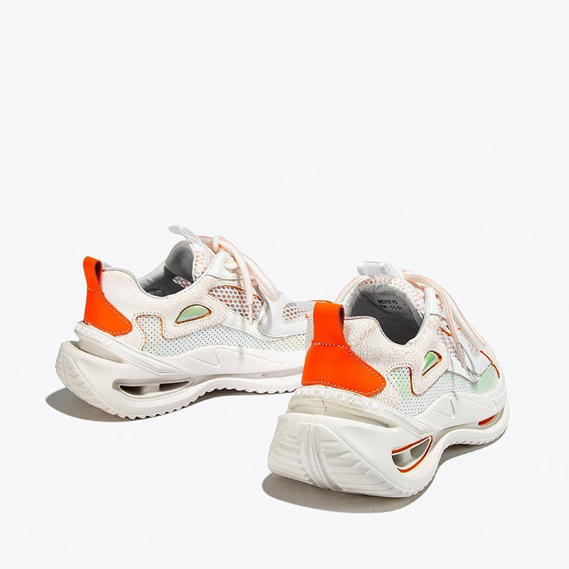 Casual Platform Sneakers Leather Women's Shoes styleora