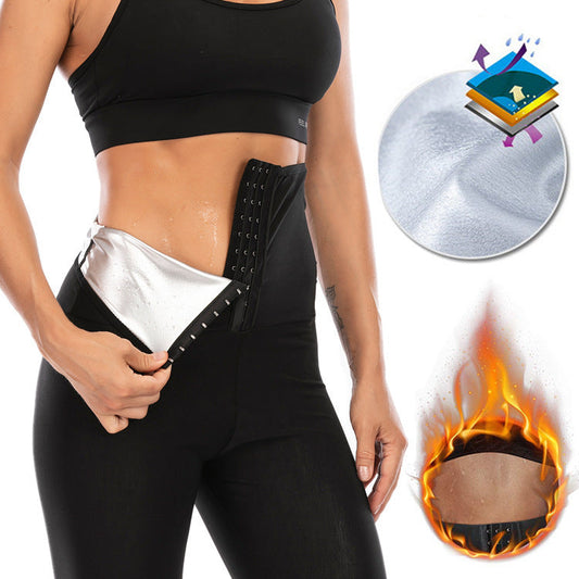 Women's Sweat Slimming Training Leggings – High-Waist Workout Pants