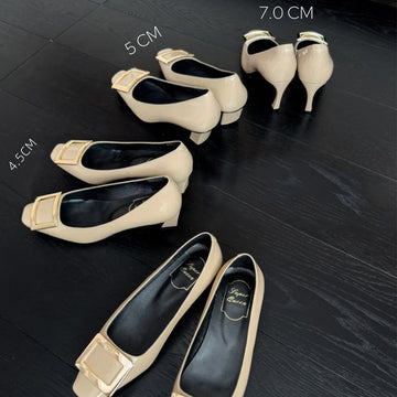 Women's Patent Leather Block Heels – Sophisticated Professional Commuter Shoes