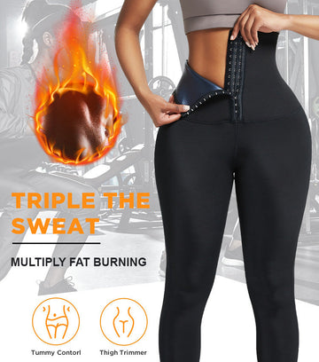 Women's Sweat Slimming Training Leggings – High-Waist Workout Pants